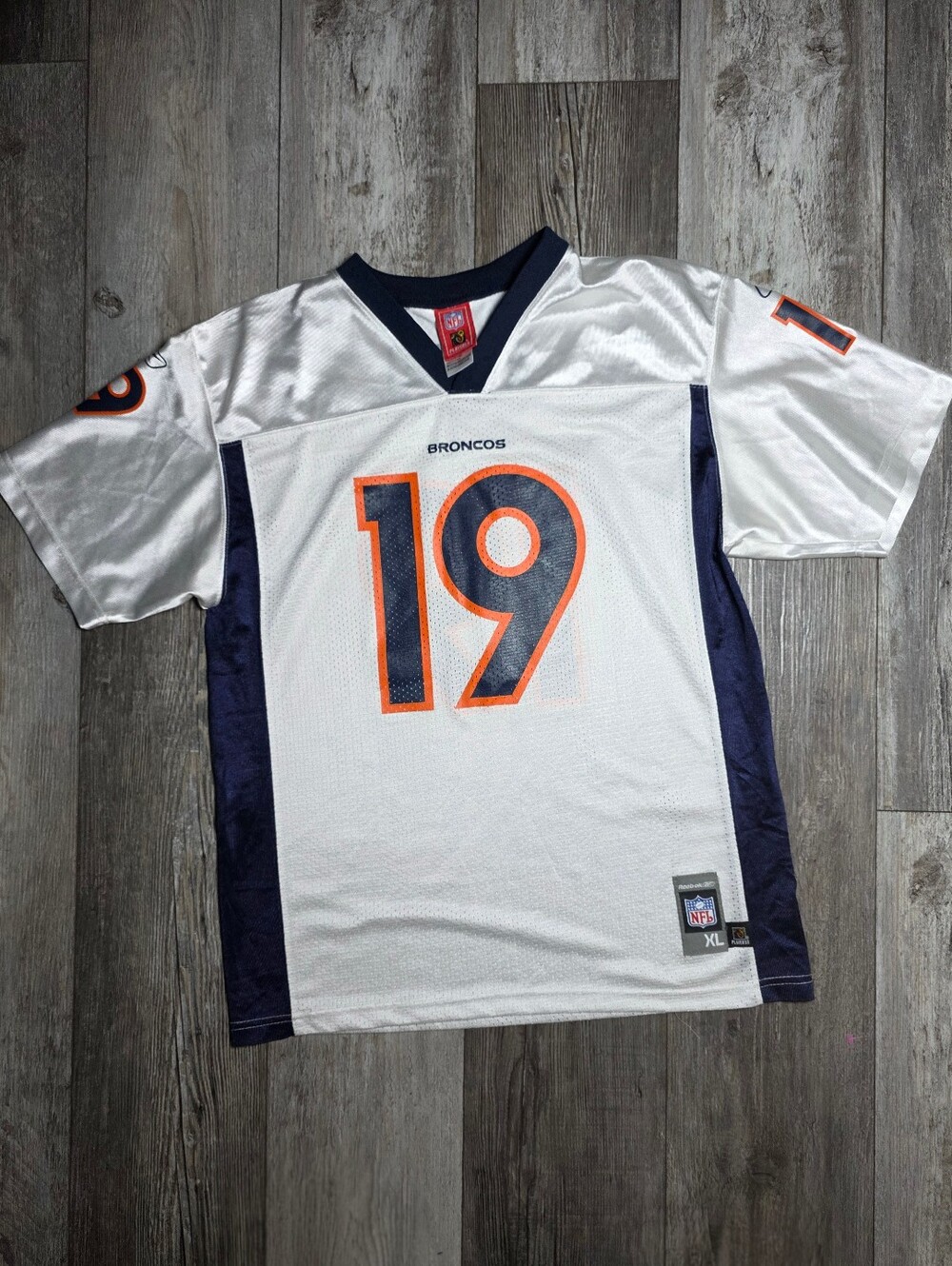 NFL Reebok Youth Vintage Broncos #19 Eddie Royal Sz XL